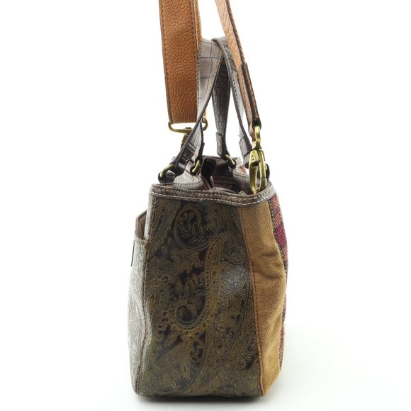 Relic Crossbody Purse Small Handbag | Brown - Picture 4 of 16